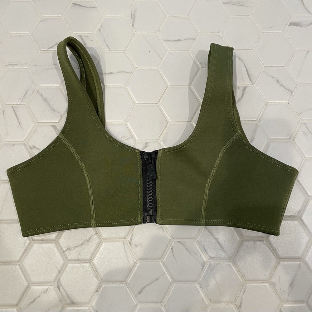 Hoaka Zipper Front Bikini Top Never Worn